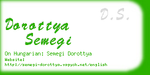 dorottya semegi business card